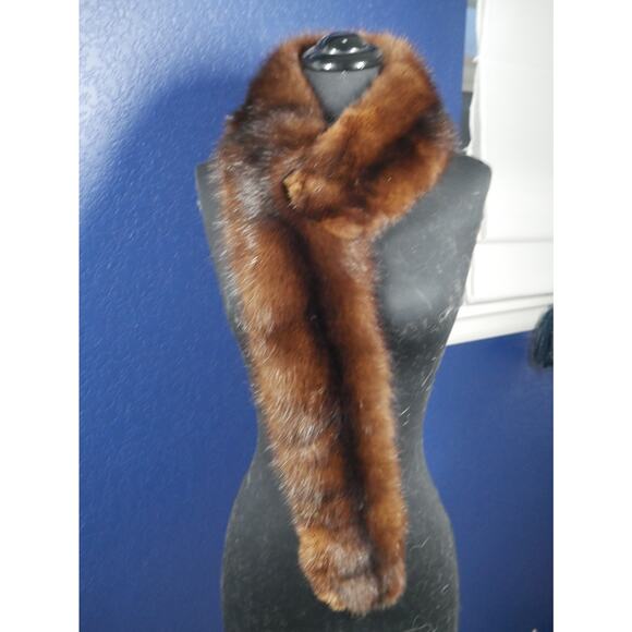 Gorgeous Russian Sable Fur Collar for Coat Jacket scarf wrap - Picture 2 of 4